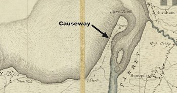 Figure 02 section of a map dated 1782, surveyed by Day & Masters 1767-1782